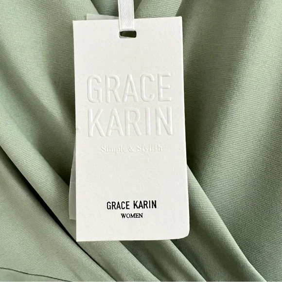 Grace Karin Sleeveless Cocktail Dress Mint Medium NEW - Picture 7 of 9